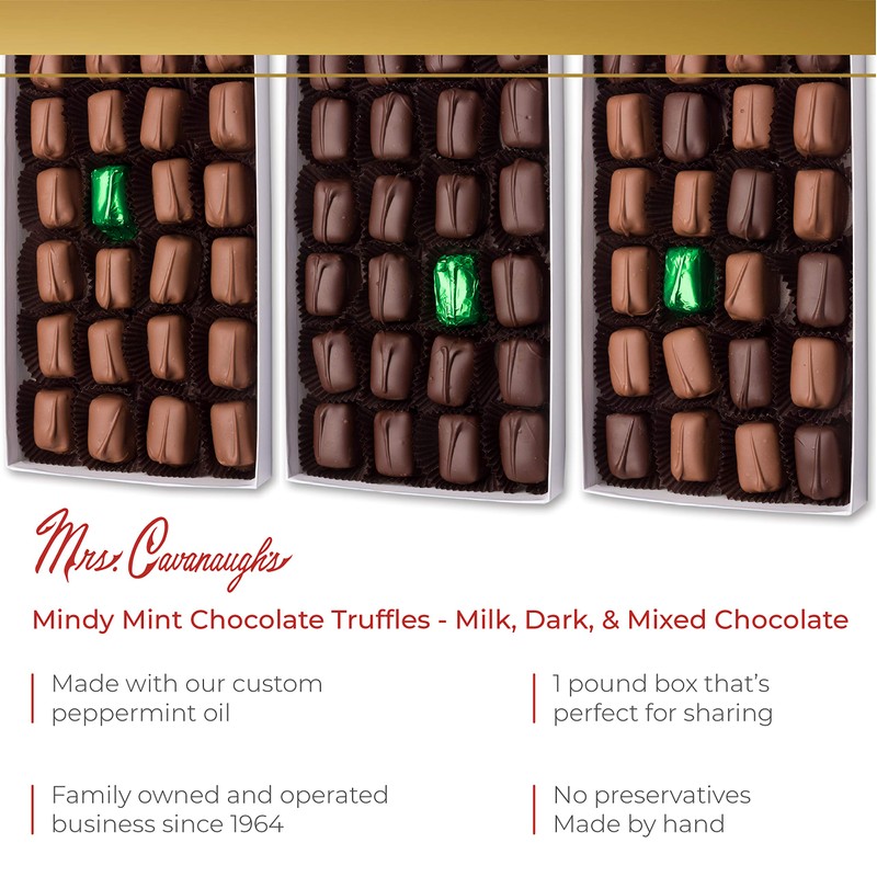 Mrs. Cavanaugh's 1 lb Mindy Mint Truffle Milk Chocolate