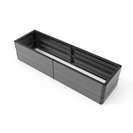 E&K Hedge Wall Base, Aluminum Planter Box for Boxwood Hedge Divider Greenery Wall Privacy Fence (48" Wx6 Hx6 D)