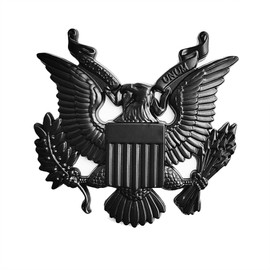 OnlyYou.X US Army Emblem US Military Badge Army Decal Military Sticker for Universal Pickup and Car 1 Piece Metal Black