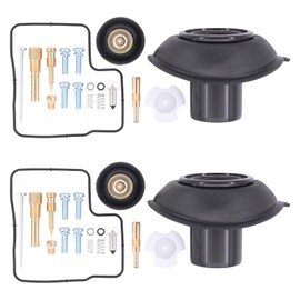 Vergaser Reparatur Satz Motorrad Umbausatz Überholung mit Membran Kolben Düsennadel Hauptdüse Schwimmerkammer Dichtung Membranventil Werkzeuge für Honda VT 600 C Shadow PC21 1988-1998 VT600 VT600C