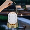 Cordless Rechargeable Lantern LED Table Lamp 3600mAh Battery Operated Stepless