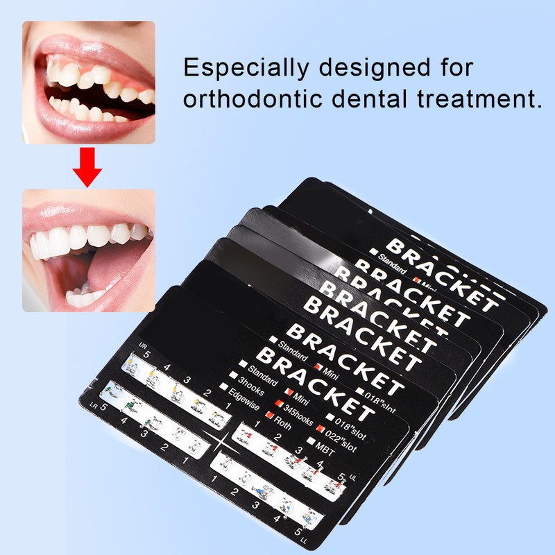 10 Packs Metal Dental Teeth Orthodontics Brackets Braces Mini Roth