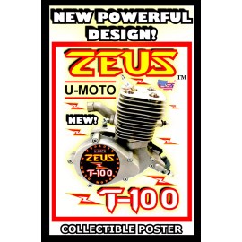 U-MOTO NEW 80CC/100cc 2-STROKE DIY MOTORIZED BICYCLE ENGINE FOR KITS PROMO POSTER!