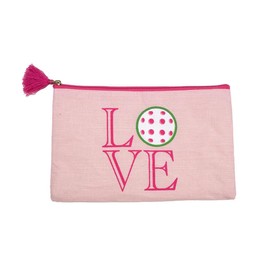 The Royal Standard Pink Pickleball Love Juco Cosmetic Bag