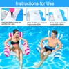 2Pack Inflatable Pool Floats Hammock,4 IN 1 Swimming Pool Float