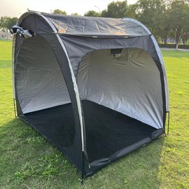 Hedvieve Outdoor Portable Bicycle Storage Sheds with 210D Oxford Fabric PU4000 Waterproof 3-4 Bikes Tent Shelter Portable Garage Storage shed for Bike,Motorcycle Shelter (Black, 82.7x59x65inch)
