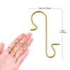 Melliex Pack of 120 Bauble Hangers, Christmas Tree Hooks, Gold,