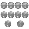 volkate CR1620 3V Lithium Battery, 10 Count Pack CR 1620