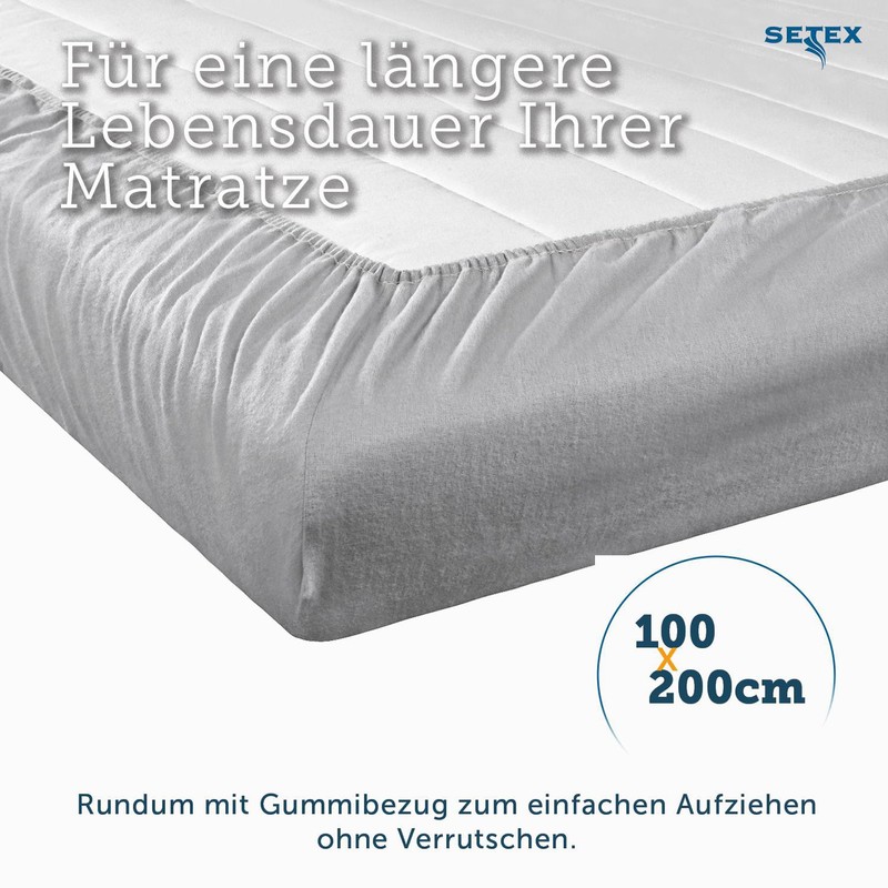 SETEX - Flannelette Bed Sheet with Elastic Band Cuddly Soft