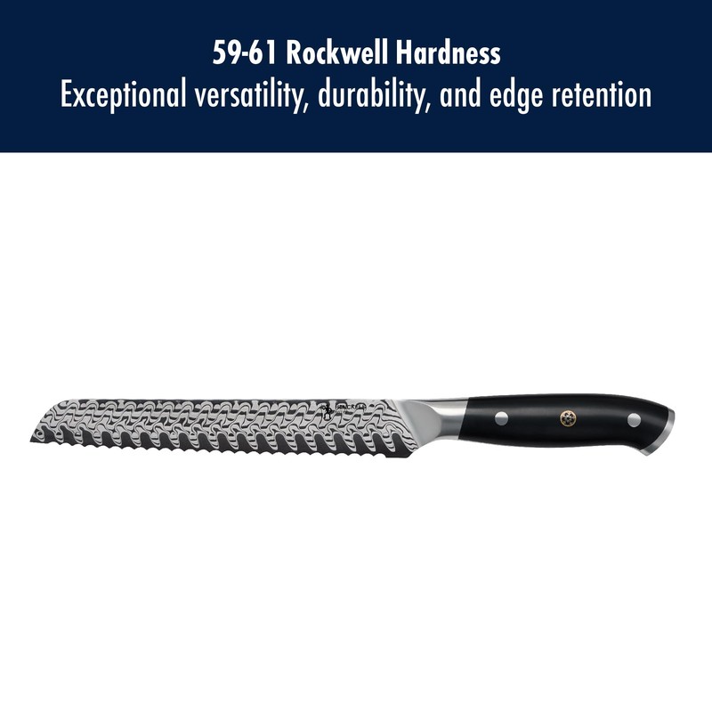 HENCKELS Compass Damascus 8-inch Damascus Bread Knife