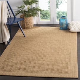 SAFAVIEH Palm Beach Collection Accent Rug - 3' x 5', Maize, Sisal & Jute Design, Ideal for High Traffic Areas in Entryway, Living Room, Bedroom (PAB359M)