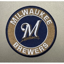Milwaukee Brewers Patch Embroidered Iron 3x3 Inch