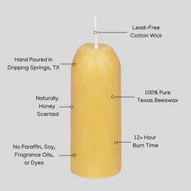 Original Pure Beeswax Lantern Candle - Set of 5, 12H Burn Time, 100% Pure Beeswax Candle, Indoor/Outdoor, Emergency Use