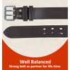 Full Grain Leather Double Prong Belt - 12-13 oz Heavy