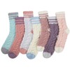 5 Pairs Womens Fuzzy Socks Warm Cozy Slipper Socks Fluffy