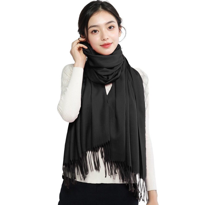 RIIQIICHY Scarf, Women's Scarf, Large Scarf, Weddings, Cashmere Touch, Solid,