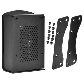 For Raspberry Pi 4 Model B Black Aluminum Case Box Enclosure with Heatsink Bracket (Black)