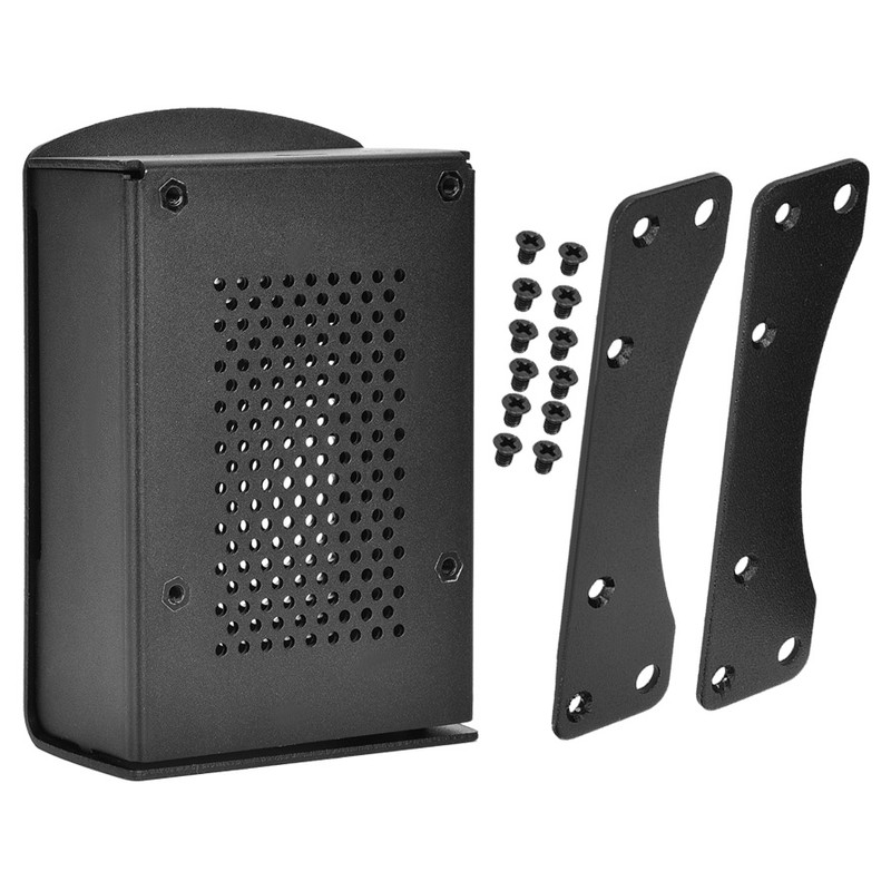 For Raspberry Pi 4 Model B Black Aluminum Case Box