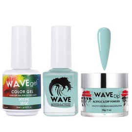 WAVEGEL Soak-Off Gel, Nail Lacquer & Acrylic/Dip Powder Matching Set - Simplicity Collection - #W66 Skyline