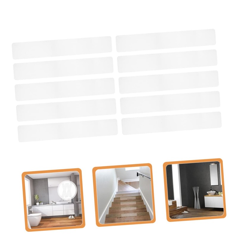 KONTONTY 10-Pack Anti Bathtub Tape Non-Skid Floor Strips for Safety