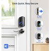 Veise VE017-L Fingerprint Smart Lock with 2 Lever Handles, Keyless