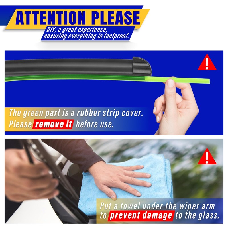 3 wipers Replacement for 2003-2009 Honda Element/2009-2014 Nissan Cube, Windshield