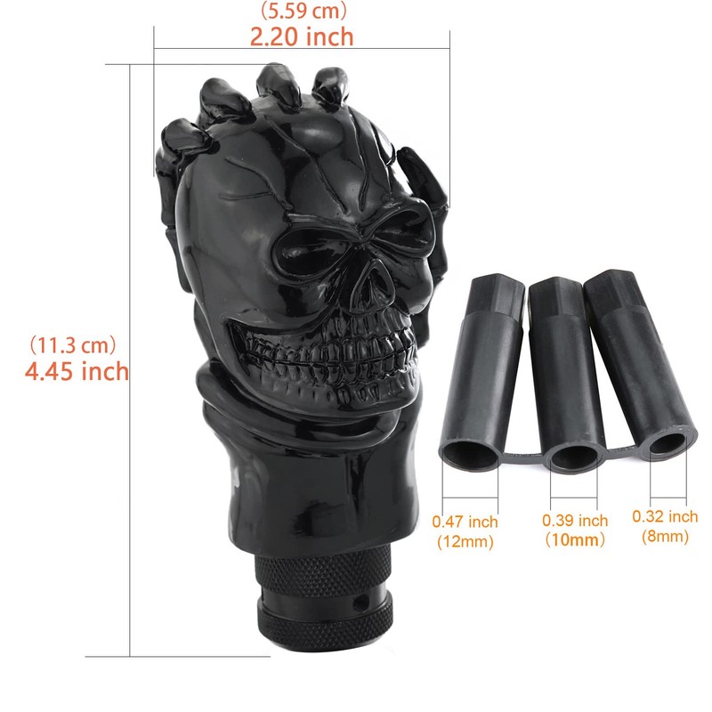 Arenbel Car Shift Knob Skull Shifter Knobs Skeleton Handle Car