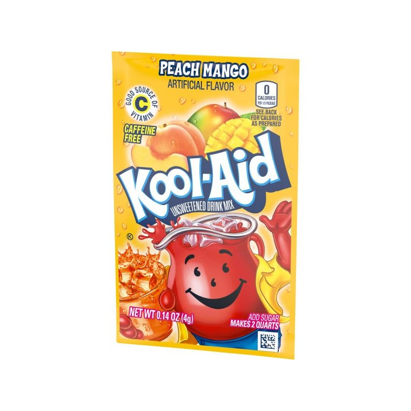 48 Kool Aid packets of Peach Mango Makes 96 quarts