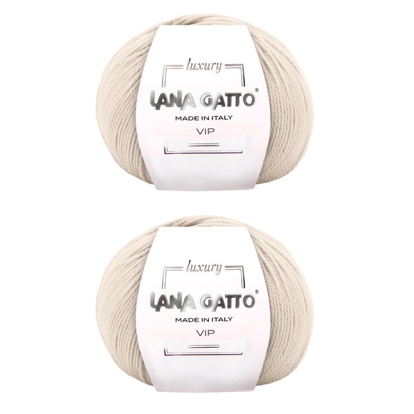 Cashmere and Extra-fine Merino Wool Knitting Balls, Lana Gatto VIP
