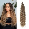 Dsoar Deep Wave Braiding Hair Ombre Deep Twist Wavy Synthetic