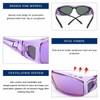 LVIOE Fit Over Glasses Sunglasses Wrap Around Polarized Sunglasses with