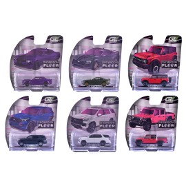 DCD Series 7 Greenlight 1/64 Scale Diecast Model Cars Set of 6 Vehicles with Alloy Wheels Showroom Floor Collection