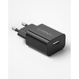 YIMINGOUFEI USB Charger European Standard 5V 2A 10W Black Nickel Plated Connectors