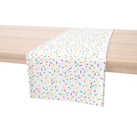Fabric Textile Products, Inc. Table Runner, 100% Cotton, 16x90, Sprinkles on White