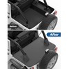 JOYTUTUS Tonneau Cover Compatible with Wrangler JK 4 Doors 2007-2018,