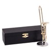 Broadway Gift Gold Trombone Music Instrument Miniature Replica with Case