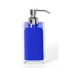 Gedy Bathroom Soap Dispenser, Resin, Blue, 16.2 x 7 x