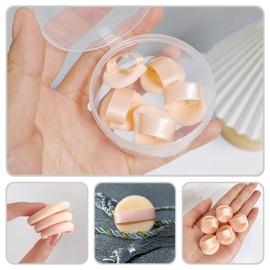 LALAFINA Cushion Puff Small Powder Puff Mini Size Makeup Sponge Puff Makeup Sponge Puff Makeup Sponge Puff Multi-functional Makeup Tool for Body Powder 5 Pieces Diameter 2.5cm