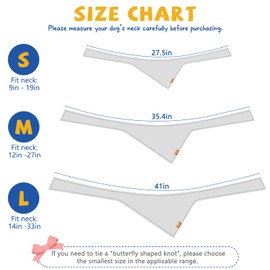 SCENEREAL Summer Dog Bandana, Double Side Dog Scarf for Small Medium Large Dogs Cats Puppy,Holiday Bandanas for Dogs Boys Girls, Premium & Soft Fabric Pet Accessories for Birthday Party Days, (Size L)