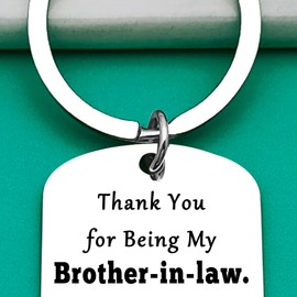 Funny Brother-in-Law Keyring Gifts for Brother-in-Law Groom Keychain Wedding Engagement Brother-in-Law Gifts for Brothers from Bride Sisters Birthday Thanksgiving Gift for Husband of the Bride