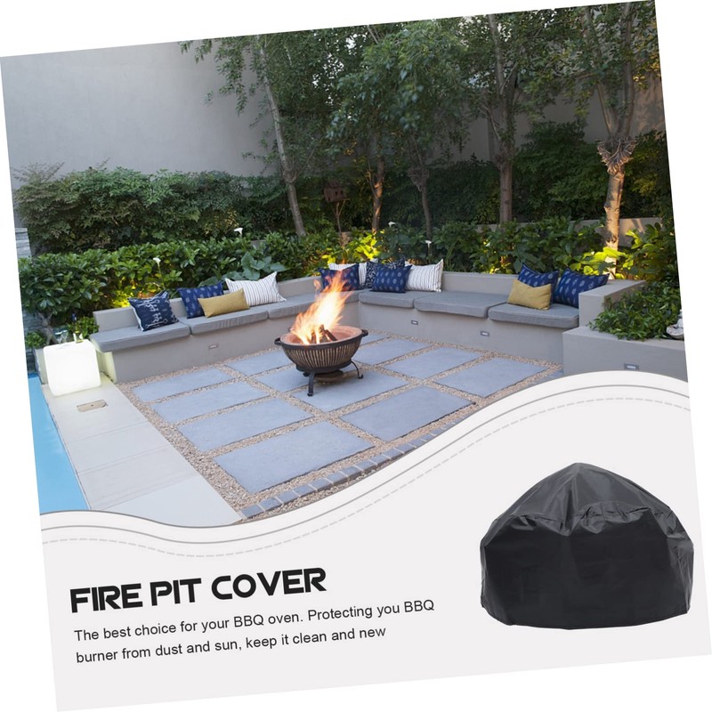 Levemolo Fire Pit Cover Outdoor Stove Protector Heavy Duty Patio