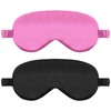 2 Pack Sleep Mask Silk Eye Mask Cover for Sleeping,