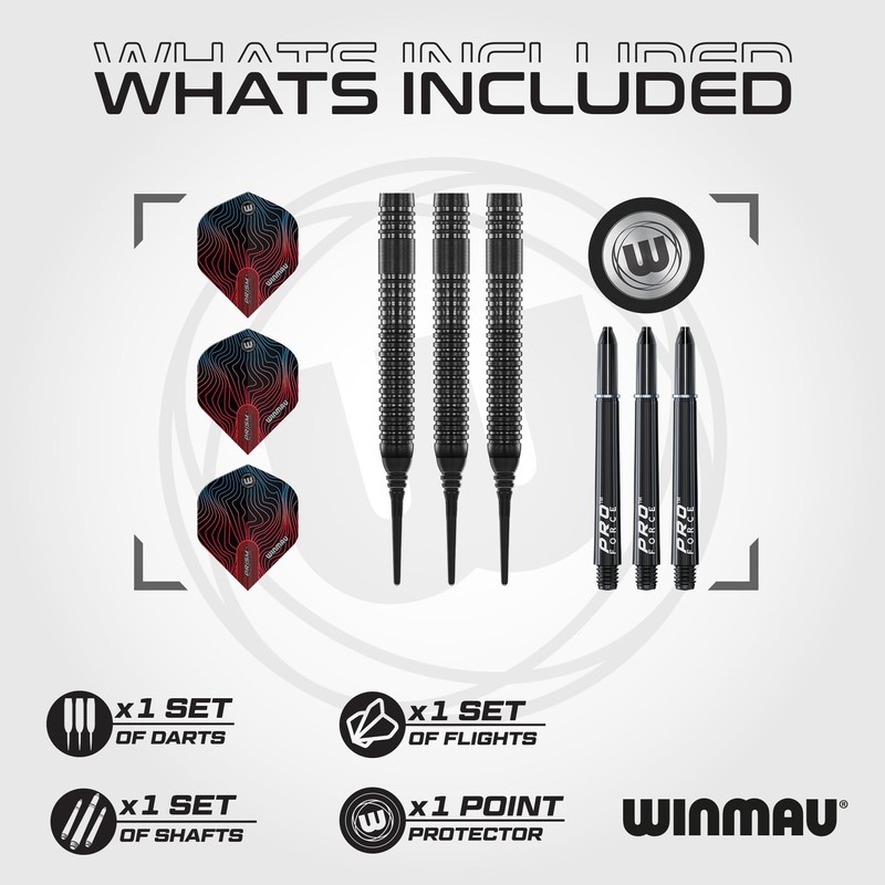 WINMAU Darts Solaris Pro 19g Barrel / 21g Full Weight