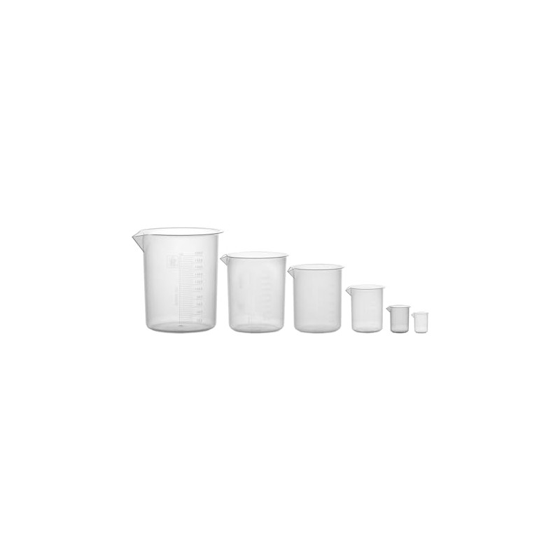 Eisco Labs CH0137H Polypropylene Beaker Set of 50 mL, 100