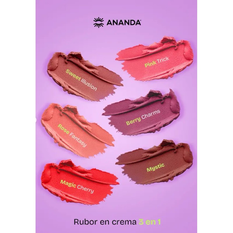 Rubor En Crema Magic Blush 3 En 1 Ananda Magic