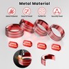 DIAMOOKY 8PCS Metal Button Knob Cover for Jeep Wrangler JL
