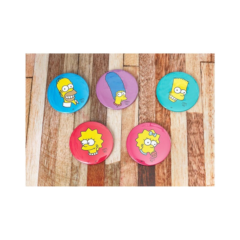 Small Planet Simpsons Maggie Simpson/Face Can Badge