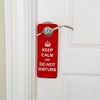 Graphics and More Keep Calm and Do Not Disturb Red
