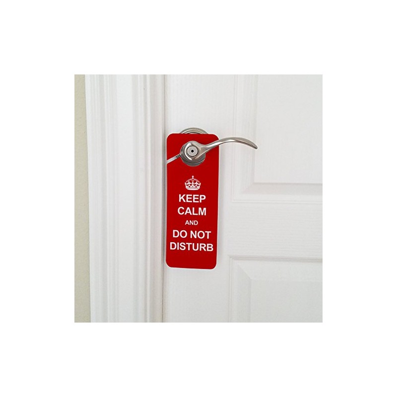 Graphics and More Keep Calm and Do Not Disturb Red