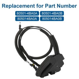 WMPHE Door Lock Latch Actuator Front Left Driver Side Compatible with Nissan Rogue 2014-2019 Replacement for 80501-4BA0A, 80501-4BA0B, 805014BA0A, 805014BA0B